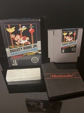 Nintendo NES Donkey Kong Jr W Box Game Sleeve Foam Authentic OEM