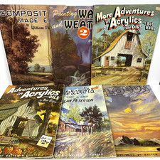 Walter T. Foster Lot of 6 Vintage Art Instruction Books Painting Guide Paperback