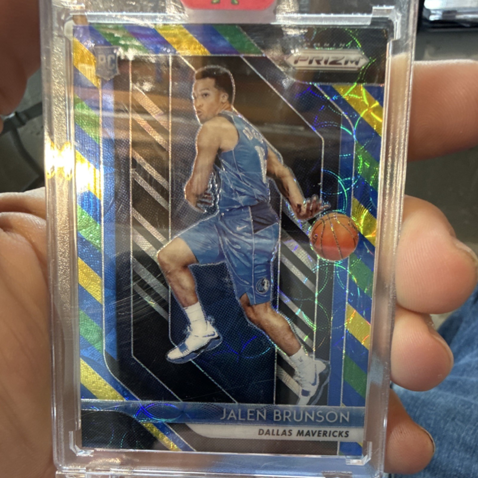 Panini Prizm 2018-19 Jalen Brunson Rookie Blue Yellow Green Prizm #250