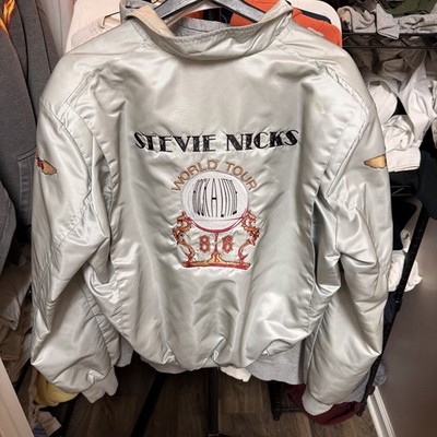 Rare Vintage 1986 Stevie Nicks Cajun Termite World Tour Bomber  Jacket Men s M