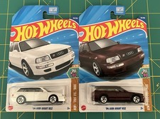 LOT OF 2 - 2025 HOT WHEELS  94 AUDI AVANT RS2  70s VS.  90s 2/10 COLOR VARIANTS