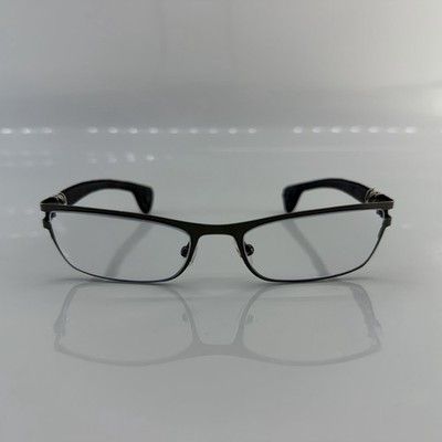 Chrome Hearts M Diver Glasses Size 51 Dark Gunmetal/Black Leather