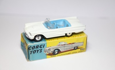 Corgi 215 Ford Thunderbird Open Sports in OVP NEAR MINT Vintage Lot 3