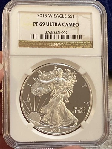 2013 W ~ NGC PF69 ULTRA CAMEO 1 OZ AMERICAN SILVER EAGLE