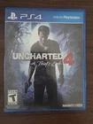 Uncharted 4: A Thief's End (Sony PlayStation 4, 2016) PS4 Complete TESTED