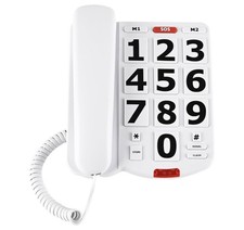 Big Button Corded Phone Amplified Hearing Impaired FC-1507
