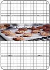 Stainless Steel Heavy Duty Cooling Rack, Fits Quarter Sheet Pan (8.5" X 12")