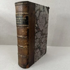 Goldsmith’s Natural History c1850 Victorian Half Leather Illustrated Lofts Ldn M