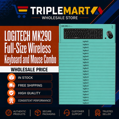 Original Logitech MK 290 Original Wireless Keyboard and Mouse Combo - Black