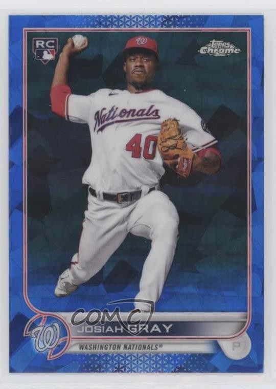 2022 Topps Chrome Sapphire Edition Josiah Gray #43 Rookie RC 7iu