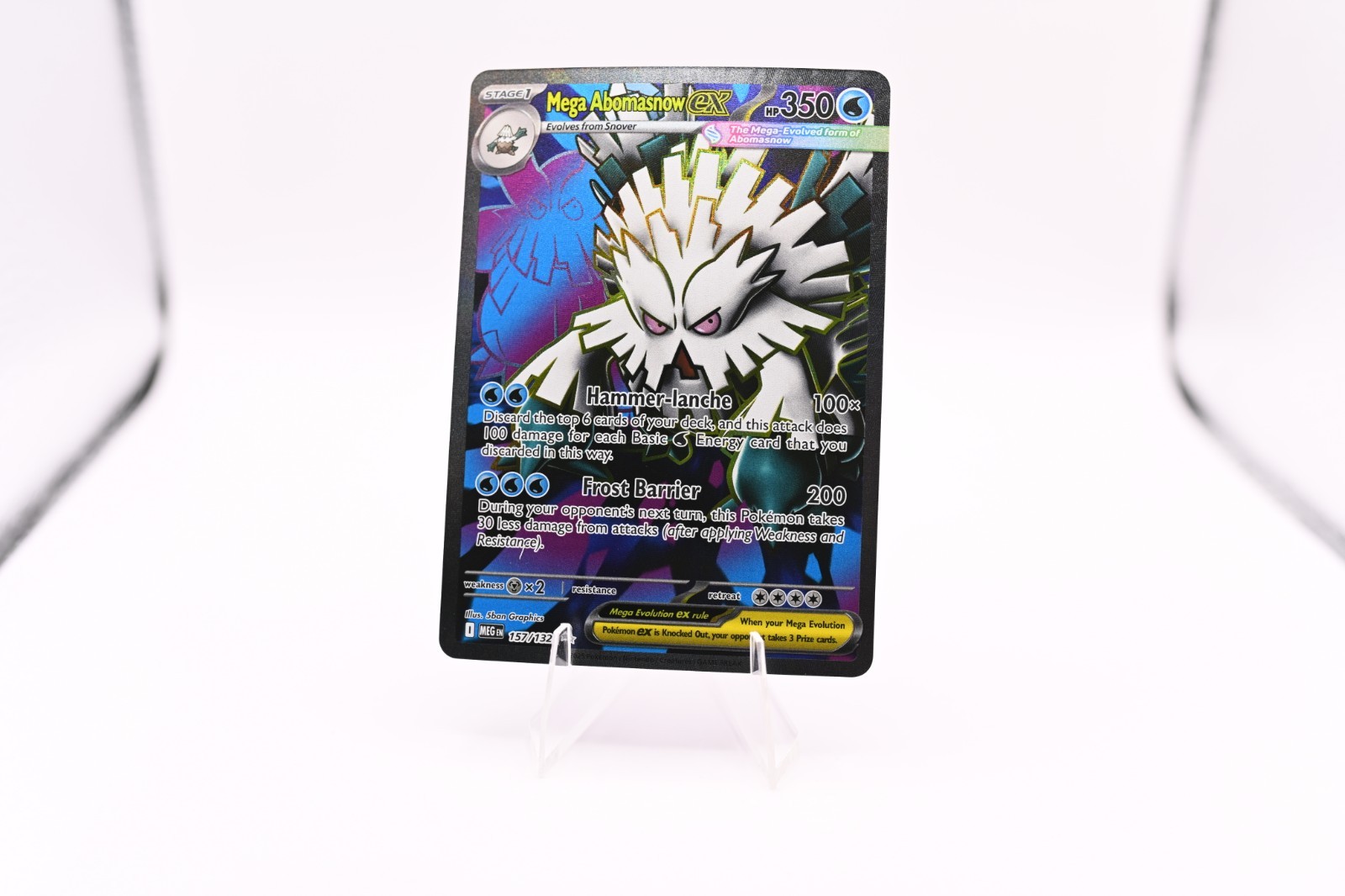 Mega Abomasnow ex 157/132 Me01: Mega Evolution Holo