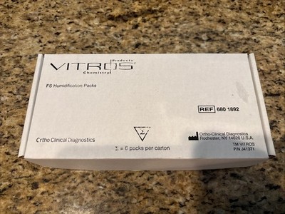 Vitros Products FS Humidification Packs Ref 680 1892  6pcs *NEW* P/N J41371