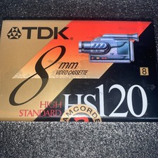 TDK HS120 8mm Video Cassette Camcorder Tapes High Standard Sealed