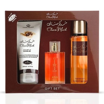  Choco Musk 3-Piece Perfume Gift Set by Al Rehab (Gift Set)