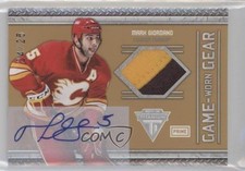 2011 Titanium Game-Worn Gear Signatures Prime 24/25 Mark Giordano #51 Auto 0c3