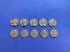 Lot Of 10 1958 - 1962 Washington Quarters