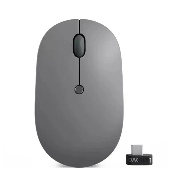 Lenovo Go USB-C Wireless Mouse (Storm Grey) - Blue Optical - Wireless - Image 2 of 4