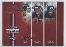 2005 Playoff Absolute Memorabilia Team Trios Domanick Davis David Carr HOF 0a1