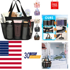 Mesh Shower Caddy Portable for College Dorm Room Essentials, Odorless Polyester