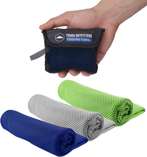 Paquete de toallas de enfriamiento para cuello cara sudor gimnasio deportes camping yoga verano - Imagen 3 de 9