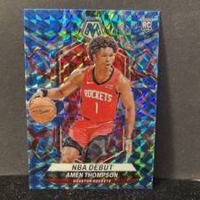 2023 Mosaic - NBA Debut Reactive Blue Mosaic Prizm #269 Amen Thompson (RC)Debut