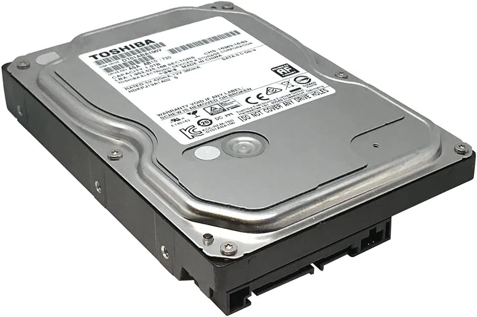 TOSHIBA DT01ABA100V 1TB SATA 6.0 Gb/s 5700 RPM 32MB 3.5" Desktop Hard Drive - Image 2 of 4