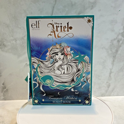 NEW ELF Cosmetics Disney Ariel Makeup Palette Beauty Book Treasure Within LR9