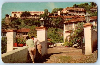 Taxco Guerrero Mexico Postcard Hotel Victoria c1950's Vintage Unposted