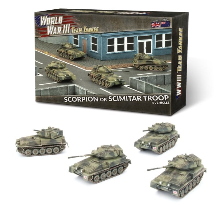 WW3: British Scorpion Or Scimitar Troop - Team Yankee - Brand New Flames of War