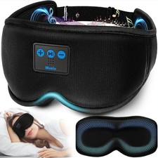 Bluetooth 5.4 Wireless Sleep Headband Headphones with Microphone, Black