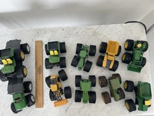 John Deere Ertl Monster Treads 1 Tractor Lot - Played With/Pre-Owned - Farm Toys