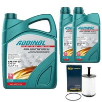 MotoröL Set Addinol 5W-30 MV 0530 LL 7 Liter + ÖLfilter FüR VW Transporter V 1.9
