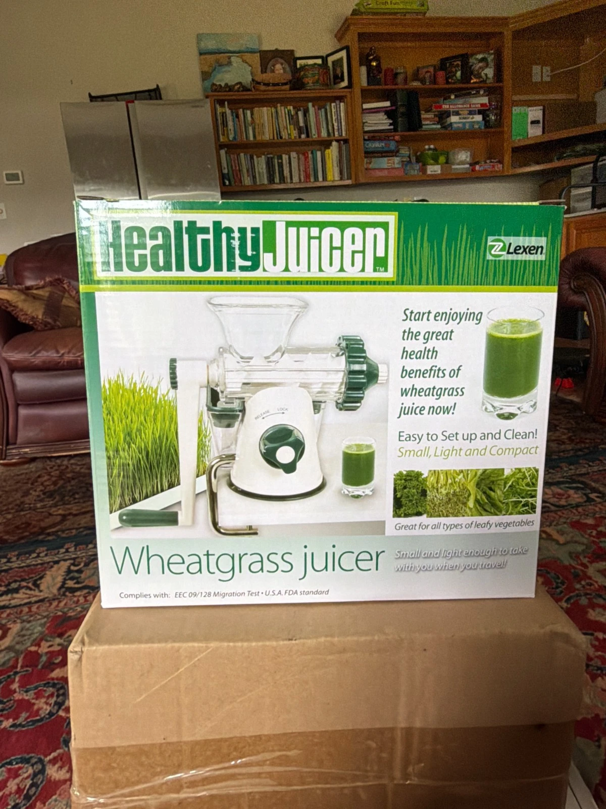 Lexen Healthy Juicer Manual Wheatgrass Juicer — New in Box, Small & Compact