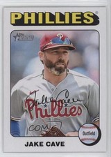 2024 Topps Heritage Short Print White Border Jake Cave #91 2qw