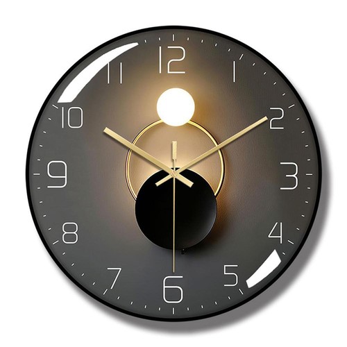 Nordic quartz wall clock silent ultrathin fashion PVC frame Scan movement - Picture 7 of 8