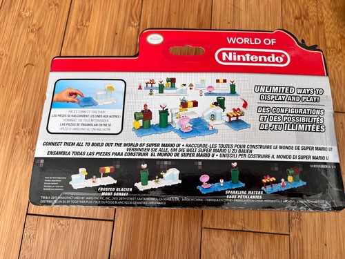 WORLD OF NINTENDO SUPER MARIO MICRO LAND TOY FIGURE & LAND PACK FROSTED GLACIER - Picture 4 of 5
