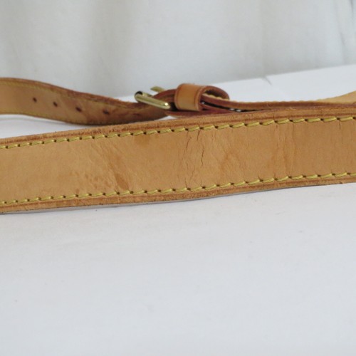 Auth Vintage LOUIS VUITTON Cowhide Leather Brown Shoulder strap for Keepall 116c - Picture 7 of 24