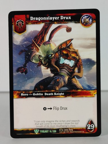 Dragonslayer Drux - Twilight of the Dragons - 14/220 - WoW TCG - U - Picture 8 of 11