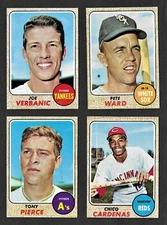 1968 Topps Baseball:  Choose Your Card (#3 to #224) FREE SHIPPING!