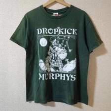 90s Dropkick Murphys band short sleeve Forest Green T shirt NH16967