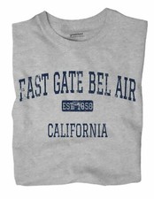East Gate Bel Air California CA T-Shirt Los Angeles EST