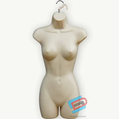 Female Body Form Retail Display Hanging Mannequin (sdlfull)- SKIN