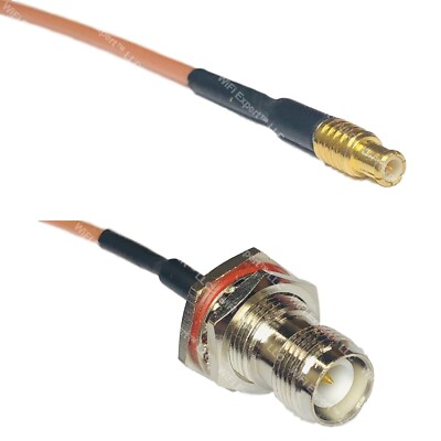 RG316 MCX MALE to RP-TNC FEMALE BULKHEAD RF Cable Rapid-SHIP LOT