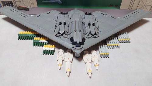 US Northrop B-2 Spirit Stealth bombardero avión MOC bloques avión avión combate EE. UU.