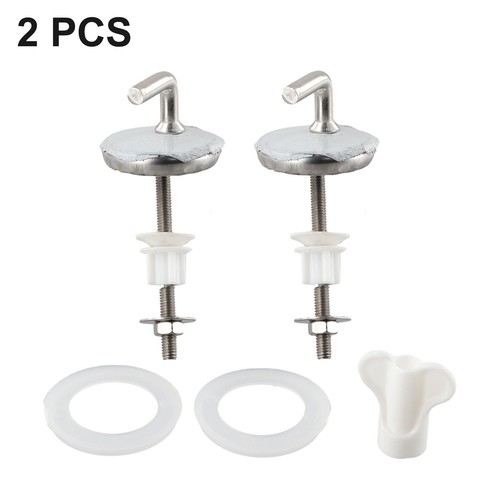 Rust Proof Stainless Steel Toilet Seat Hinges Easy Installation (2pcs