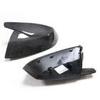 Real Carbon Fiber Rear View Mirror Cover Caps For Audi Q5 SQ5 Q7 SQ7 2017-2021