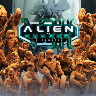 Aliens Vs Humans VIII No Remorse Miniatures (Full Set) | Sci-Fi Miniature | Paps