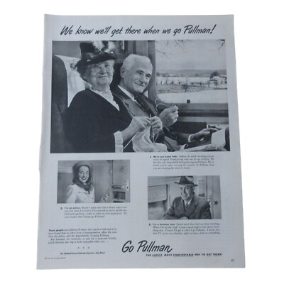 Eisenbahn Zug Pullman 1949 - Vintage Print Ad