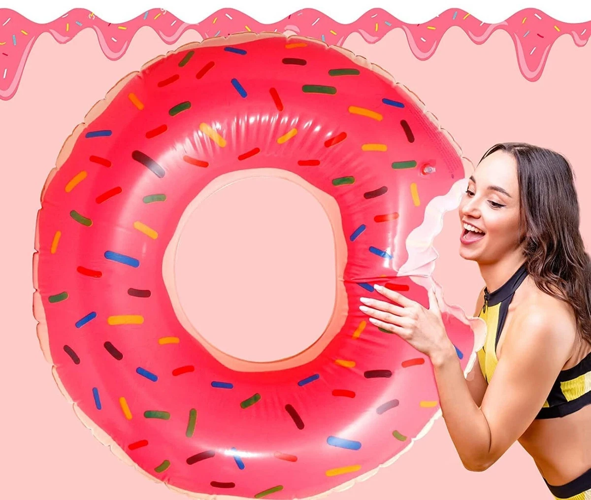 Donut swimming float sale