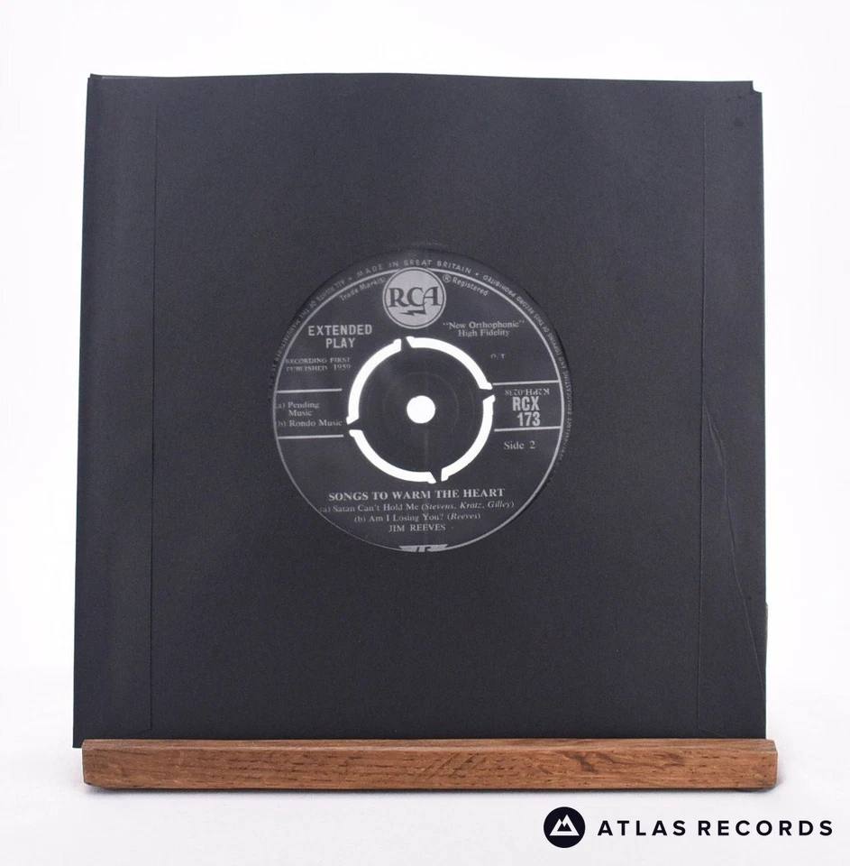 Jim Reeves - Songs To Warm The Heart - 7" EP Vinyl Record - VG - Image 3 of 4